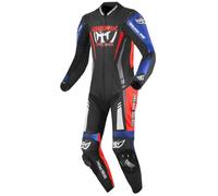 Berik Absolute GP Combinaison moto une pièce en cuir, noir/rouge/bleu, Taille 58