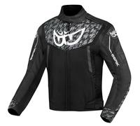 Berik Camo Street Veste textile de moto imperméable, noir-blanc, taille 56 pour homme