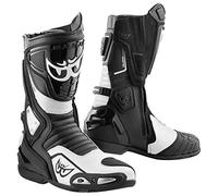 Berik Donington Bottes de moto, noir-blanc, taille 48 pour homme
