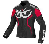 Berik Imola Air Veste textile de moto pour femmes, noir-blanc-rouge, taille 46