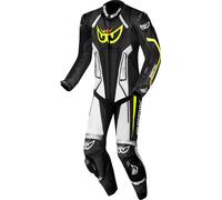 Berik Losail-R perforated Costume en cuir de moto Kangourou une pièce, Noir/Blanc, Taille 56