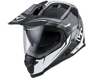 Berik MX313 Volstom Adventure Pro Enduro Casque, Noir/Gris/Blanc, Taille M