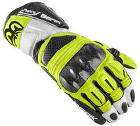 Berik Namib Pro Gants de moto, noir-blanc-jaune, taille S pour homme