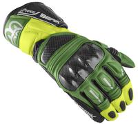Berik Namib Pro Gants de moto, noir-vert-jaune, taille 3XL pour homme