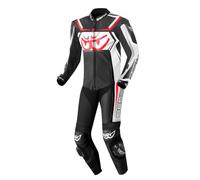 Berik Race-Tech Combinaison en cuir de moto une pièce, schwarz/weiß, 56