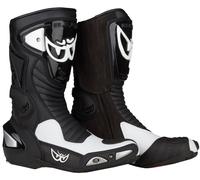 Berik Race-X Racing Bottes de moto, Noir/Blanc, Taille 47