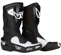 Berik Race-X Racing Bottes de moto, Noir/Blanc, Taille 48