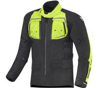 Berik Safari Pro Veste textile de moto imperméable 3en1, noir/jaune, Taille 48