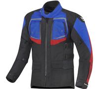 Berik Safari Pro Veste textile de moto imperméable 3en1, noir/rouge/bleu, Taille 52