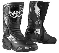 Berik Shaft 3.0 Bottes de moto, noir-blanc, taille 47 pour homme