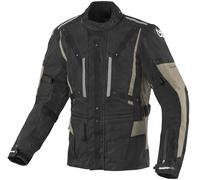 Berik Spencer Veste textile de moto imperméable, noir/beige, Taille 54