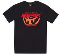 Berik The Big Eye T-shirt, Noir/Orange/Rouge, Taille XXL