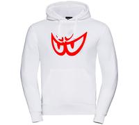 Berik The Eye Capuche, Blanc/Rouge, Taille M