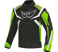 Berik The Eye Veste textile imperméable à l’eau pour moto, noir-vert, taille 56 pour homme