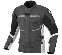 Berik Tourer Veste textile de moto imperméable à l’eau, noir-gris-blanc, taille 50 pour homme