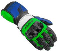 Berik Track Pro Gants de moto, noir-vert, taille M pour homme
