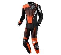 Berik XR-Ace Evo Combinaison en cuir de moto 2 pièces perforée, noir-gris-orange, taille 56 pour homme