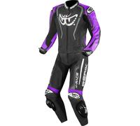 Berik Zakura Evo Combinaison de moto 2 pièces en cuir perforée, noir/violet, Taille 56