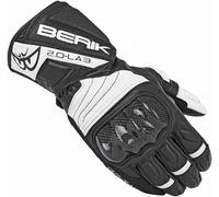 Berik Zoldar Gants de moto, noir-blanc, taille 2XL