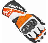 Berik Zoldar Gants de moto, noir-orange, taille 2XL