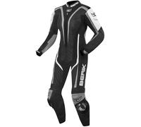 Berik Zora Dames One Piece Moto Cuir Costume, noir-blanc, taille 38 pour femmes