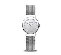 BERING 10126-000 Montre À Quartz Pour Femme, 26 mm, Boîtier En Acier Inoxydable Argenté Et Cadran Argenté, Bracelet Milanais, Verre Saphir, 5 ATM