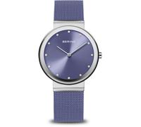 Bering 10135-908 Montre-Bracelet Classique 35mm 3ATM Quartz Femme Violet Argenté