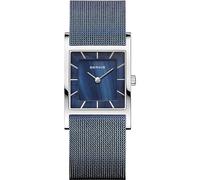 BERING 10426-307-S Montre À Quartz Pour Femme, 26 mm, Boîtier En Acier Inoxydable Argenté Et Cadran Bleu, Bracelet Milanais, Verre Saphir, 5 ATM