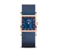 BERING 10426-367-S Montre À Quartz Pour Femme, 26 mm, Boîtier En Acier Inoxydable Or Rose Et Cadran Bleu, Bracelet Milanais, Verre Saphir, 5 ATM