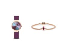 BERING 10X31-Anniversary3 Montre à Quartz pour Femme - Collection Anniversary avec Acier Inoxydable et Verre Saphir et Bracelets pour Femmes en Or Rose - Collection Arctic Symphony GOH2-R-ME-190
