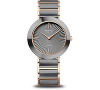 Bering 11435-768 Diamant Céramique 35mm 3ATM Quartz Femme Gris Doré rose, Gris