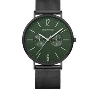 Bering 14240-128 Montre-Bracelet Hommes Classique 41mm Quartz Vert Noir 3 ATM