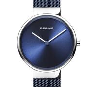 BERING Damen Uhr Quarz Movement - Classic Collection mit Edelstahl und Saphirglas 14531-XXX Armbandsuhren - Bleu/Argent, 31