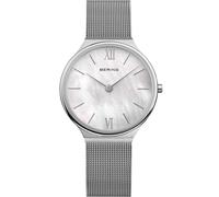Bering 18434-000 Ultra-Slim 34mm 3ATM Quartz Femme Blanc, nacre Argenté