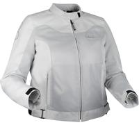 Bering Alias Mesh Queen Size Veste textile de moto pour femmes, Gris clair/bleu, Taille 42