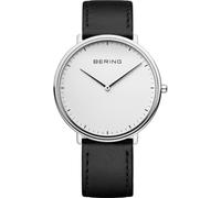 BERING Analogique à Quartz Montre avec Bracelet en Cuir Sangles 15739-404