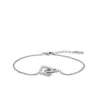 BERING Arctic Pavé Bracelet pour femme en acier inoxydable avec zircons, 18.0 Centimeters, Acier inoxydable acier inoxydable oxyde de zirconium, Zircon cubique