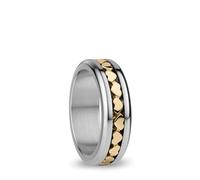 BERING Bague pour femme en argent brillant - Collection Arctic Symphony avec acier inoxydable - Verdon 7, Acier inoxydable, Aucune pierre précieuse