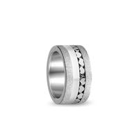 BERING Bague pour femme en argent scintillant - Collection Arctic Symphony en acier inoxydable - Tibre, 9, Acier inoxydable, Aucune pierre précieuse