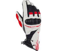 Bering Bakundu Gants de moto, noir-gris-rouge, taille XL pour homme