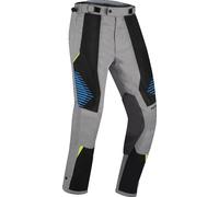 Bering Bakundu Pantalon textile moto, noir-gris-bleu, taille XL pour homme