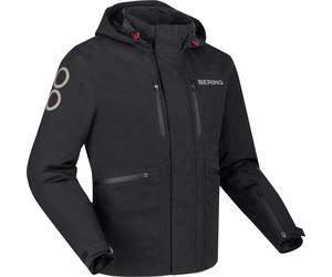 Bering Barstow Veste textile de moto imperméable, noir, Taille M