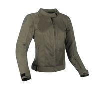 Bering Nelson Veste textile de moto pour femmes, vert-brun, taille 44