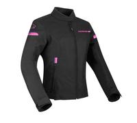 Bering Riva Veste textile de moto dames, noir-rose, taille 44 pour femmes