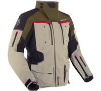 Bering Freeway, veste textile imperméable 3XL Beige/Olive/Noir Beige/Olive/Noir