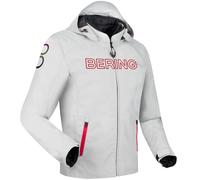 Bering Warwick, veste textile imperméable XL Gris Clair/Rouge Gris Clair/Rouge
