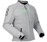 Bering Zao 3in1 imperméable dames moto textile veste, gris-vert, taille 42 pour femmes