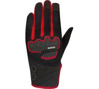 Bering Breeze Mesh Gants de moto, noir/rouge, Taille L
