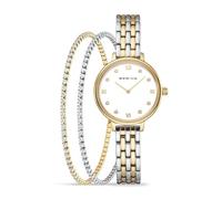 BERING Classic 11028-714-GWP Bracelet de montre pour femme Doré 28 mm