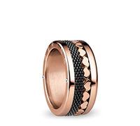 BERING Combinaison de Bagues Échangeables pour Femme en Or Rose et Noir avec le Système Unique Twist & Change, Yangtze